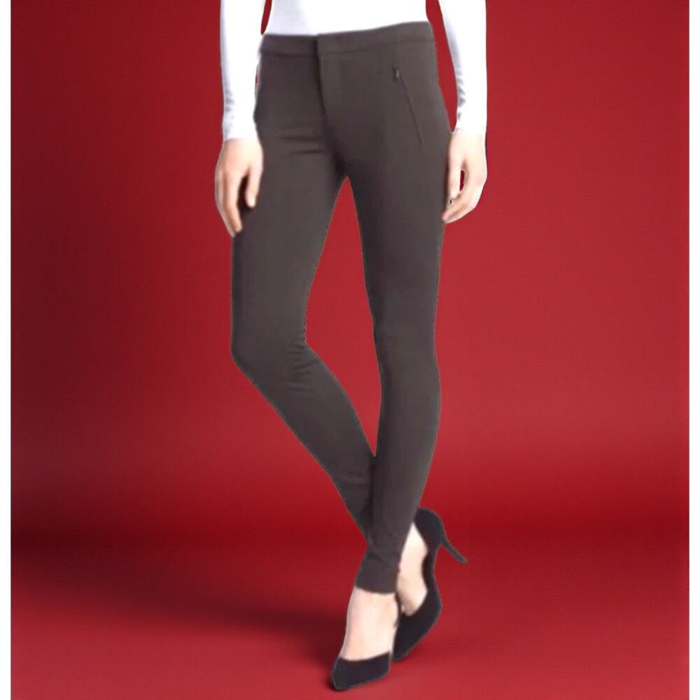 VINCE Mundale Riding Pant Pants Skinny Brown Viscose Blend Ret $225 - Size 6